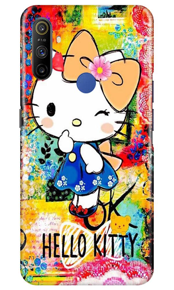 Hello Kitty Mobile Back Case for Realme Narzo 10a (Design - 362)