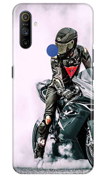 Biker Mobile Back Case for Realme Narzo 10a (Design - 383)