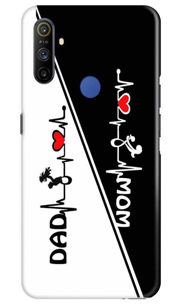 Love Mom Dad Mobile Back Case for Realme Narzo 10a (Design - 385)