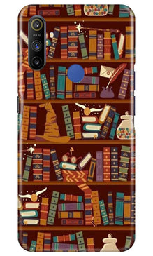 Book Shelf Mobile Back Case for Realme Narzo 10a (Design - 390)