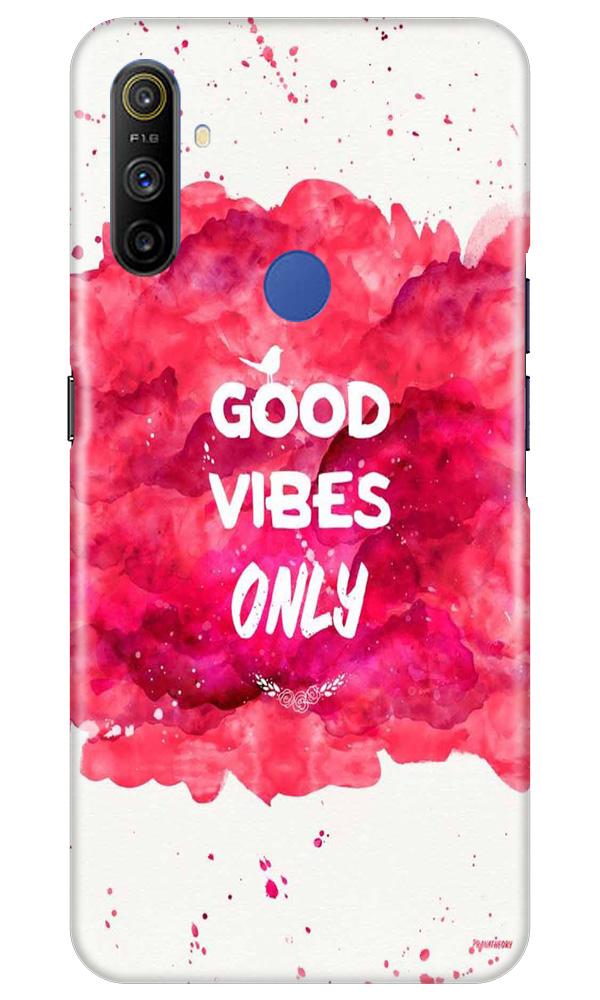 Good Vibes Only Mobile Back Case for Realme Narzo 10a (Design - 393)