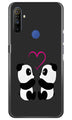 Panda Love Mobile Back Case for Realme Narzo 10a (Design - 398)