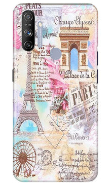 Paris Eiftel Tower Mobile Back Case for Realme Narzo 20A (Design - 54)