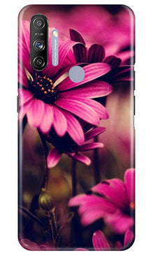 Purple Daisy Mobile Back Case for Realme Narzo 20A (Design - 65)