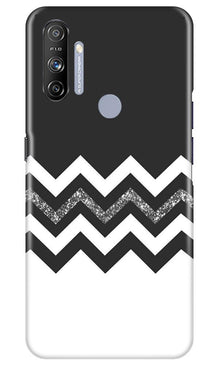 Black white Pattern2Mobile Back Case for Realme Narzo 20A (Design - 83)