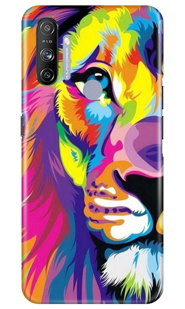 Colorful Lion Case for Realme Narzo 20A  (Design - 110)