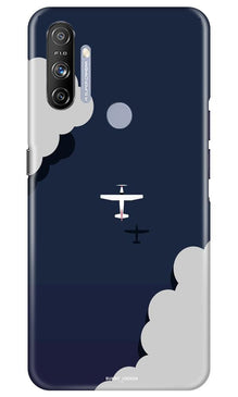 Clouds Plane Mobile Back Case for Realme Narzo 20A (Design - 196)