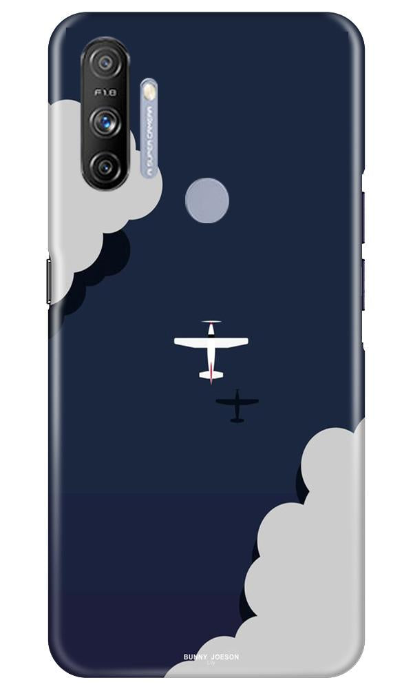 Clouds Plane Case for Realme Narzo 20A (Design - 196)