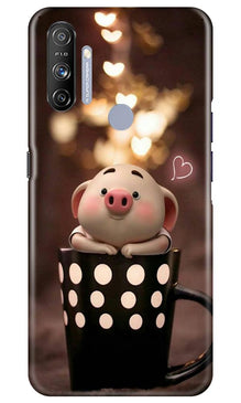 Cute Bunny Mobile Back Case for Realme Narzo 20A (Design - 213)