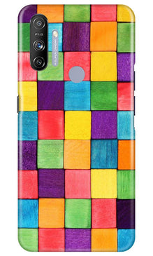 Colorful Square Mobile Back Case for Realme Narzo 20A (Design - 218)