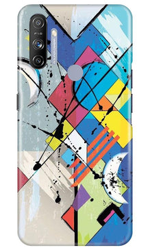 Modern Art Mobile Back Case for Realme Narzo 20A (Design - 235)