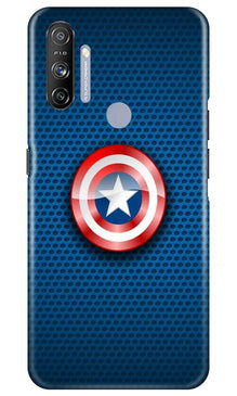 Captain America Shield Mobile Back Case for Realme Narzo 20A (Design - 253)