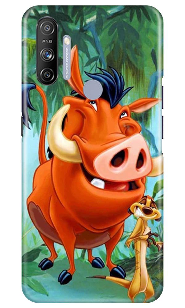 Timon and Pumbaa Mobile Back Case for Realme Narzo 20A (Design - 305)
