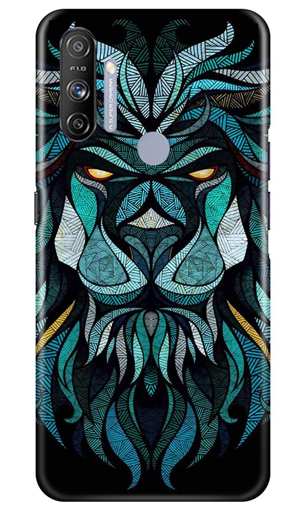 Lion Mobile Back Case for Realme Narzo 20A (Design - 314)