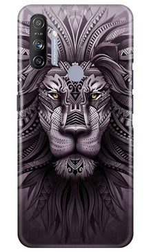 Lion Mobile Back Case for Realme Narzo 20A (Design - 315)