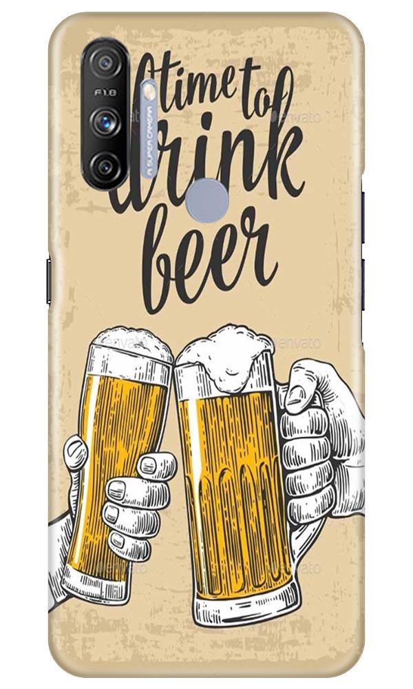 Drink Beer Mobile Back Case for Realme Narzo 20A (Design - 328)