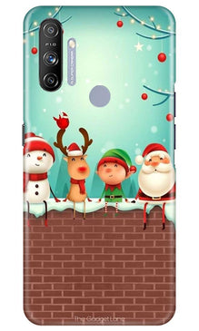 Santa Claus Mobile Back Case for Realme Narzo 20A (Design - 334)
