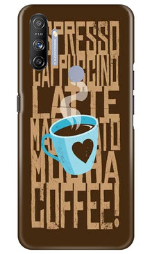 Love Coffee Mobile Back Case for Realme Narzo 20A (Design - 351)