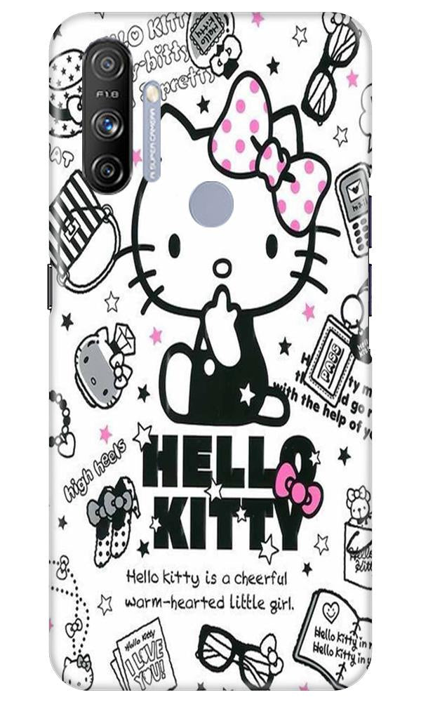 Hello Kitty Mobile Back Case for Realme Narzo 20A (Design - 361)