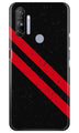 Black Red Pattern Mobile Back Case for Realme Narzo 20A (Design - 373)