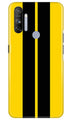 Black Yellow Pattern Mobile Back Case for Realme Narzo 20A (Design - 377)
