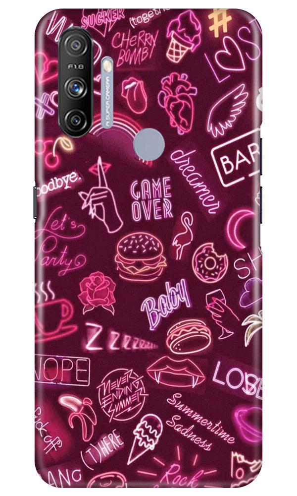 Party Theme Mobile Back Case for Realme Narzo 20A (Design - 392)