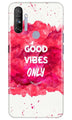Good Vibes Only Mobile Back Case for Realme Narzo 20A (Design - 393)