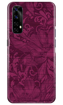 Purple Backround Mobile Back Case for Realme Narzo 20 Pro (Design - 22)