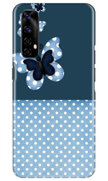 White dots Butterfly Mobile Back Case for Realme Narzo 20 Pro (Design - 31)