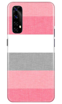 Pink white pattern Mobile Back Case for Realme Narzo 20 Pro (Design - 55)