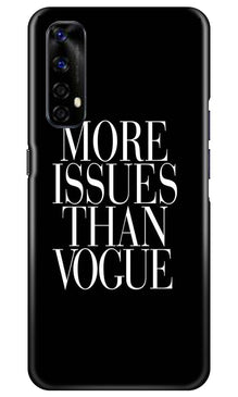 More Issues than Vague Mobile Back Case for Realme Narzo 20 Pro (Design - 74)