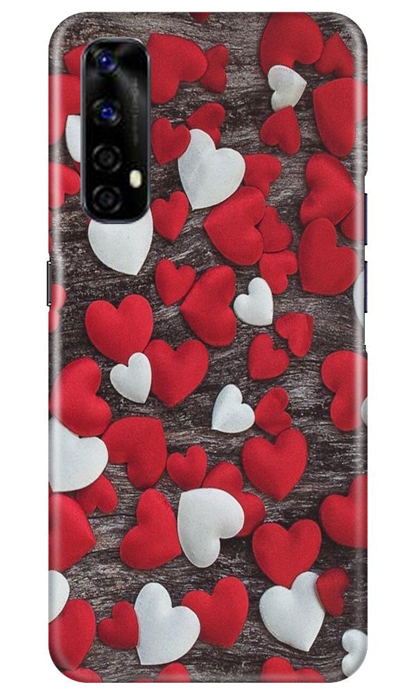 Red White Hearts Case for Realme Narzo 20 Pro  (Design - 105)