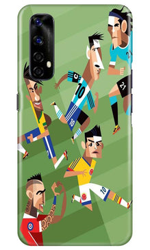 Football Mobile Back Case for Realme Narzo 20 Pro  (Design - 166)