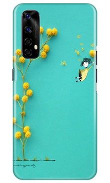 Flowers Girl Mobile Back Case for Realme Narzo 20 Pro (Design - 216)