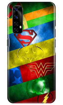 Superheros Logo Mobile Back Case for Realme Narzo 20 Pro (Design - 251)