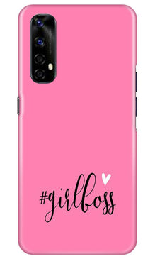 Girl Boss Pink Mobile Back Case for Realme Narzo 20 Pro (Design - 269)