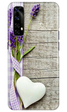 White Heart Mobile Back Case for Realme Narzo 20 Pro (Design - 298)
