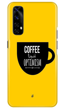 Coffee Optimism Mobile Back Case for Realme Narzo 20 Pro (Design - 353)