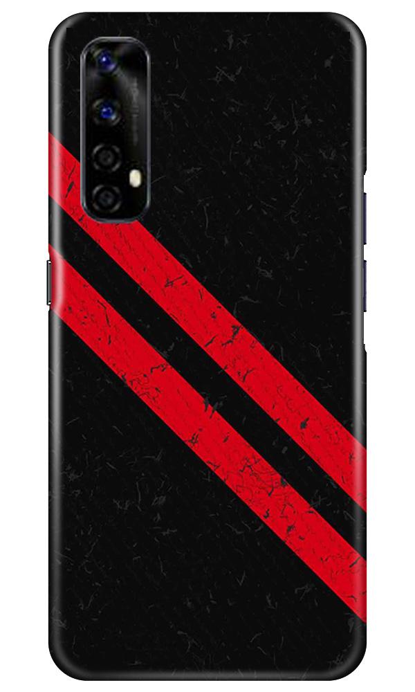 Black Red Pattern Mobile Back Case for Realme Narzo 20 Pro (Design - 373)