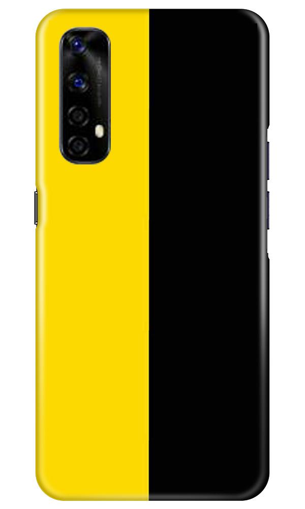 Black Yellow Pattern Mobile Back Case for Realme Narzo 20 Pro (Design - 397)