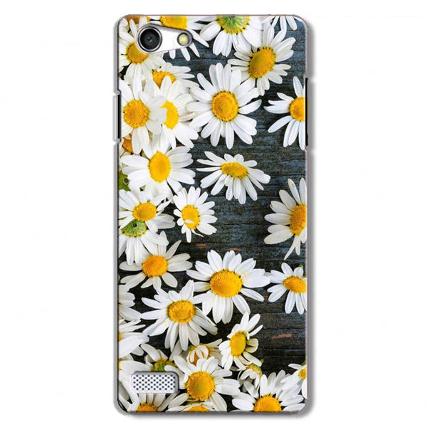 White flowers Case for Oppo Neo 7