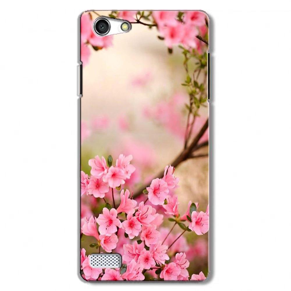 Pink flowers Case for Oppo Neo 7