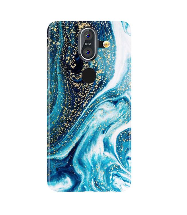Marble Texture Mobile Back Case for Nokia 9 (Design - 308)
