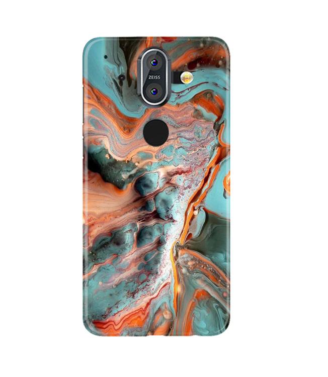 Marble Texture Mobile Back Case for Nokia 9 (Design - 309)