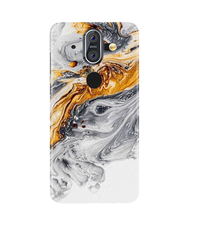 Marble Texture Mobile Back Case for Nokia 8 (Design - 310)