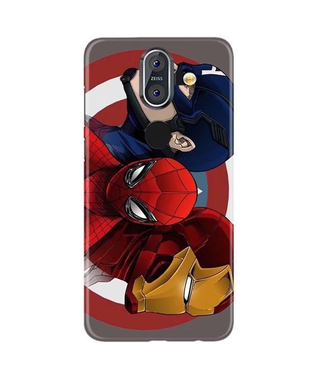 Superhero Mobile Back Case for Nokia 8 (Design - 311)