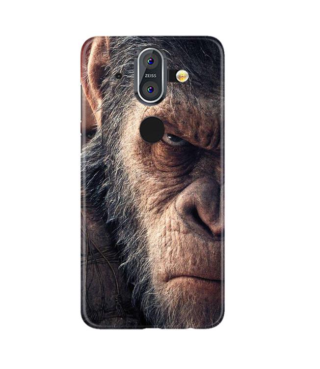 Angry Ape Mobile Back Case for Nokia 8 (Design - 316)