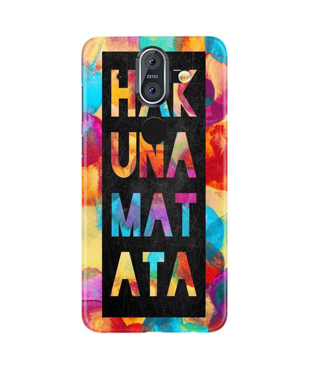 Hakuna Matata Mobile Back Case for Nokia 8 (Design - 323)