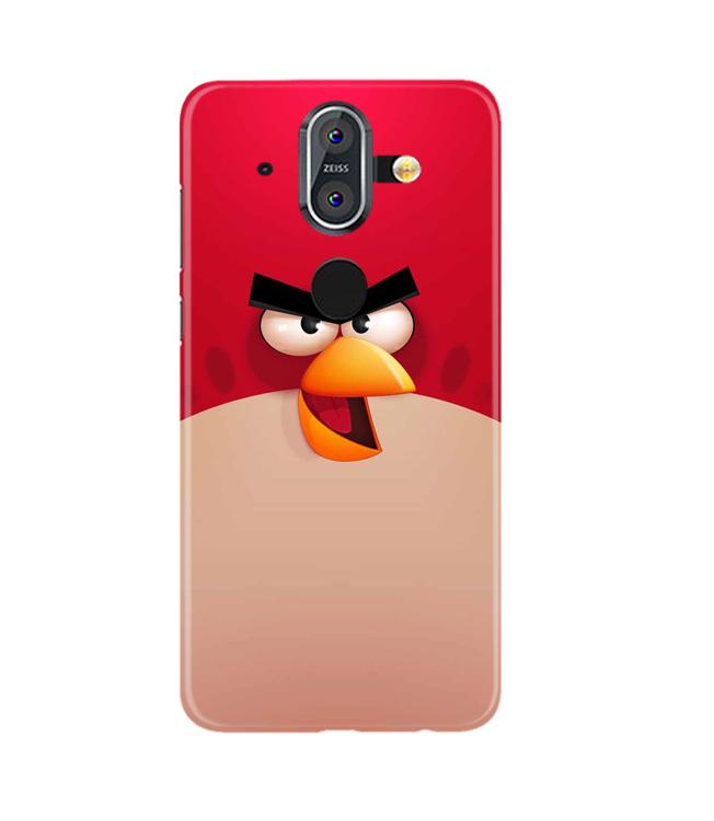 Angry Bird Red Mobile Back Case for Nokia 8 (Design - 325)