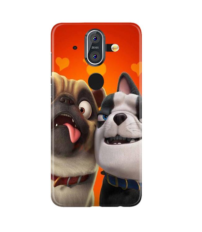 Dog Puppy Mobile Back Case for Nokia 8 (Design - 350)